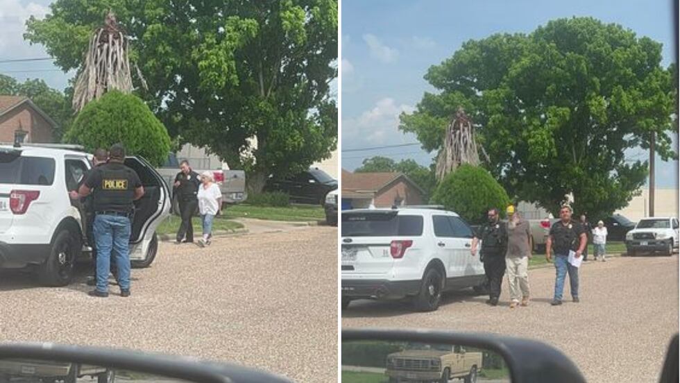 Couple being arrested