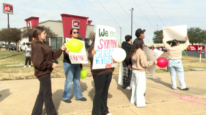 Rudder High students decided to have a walkout during their lunch hour to protest the recent...