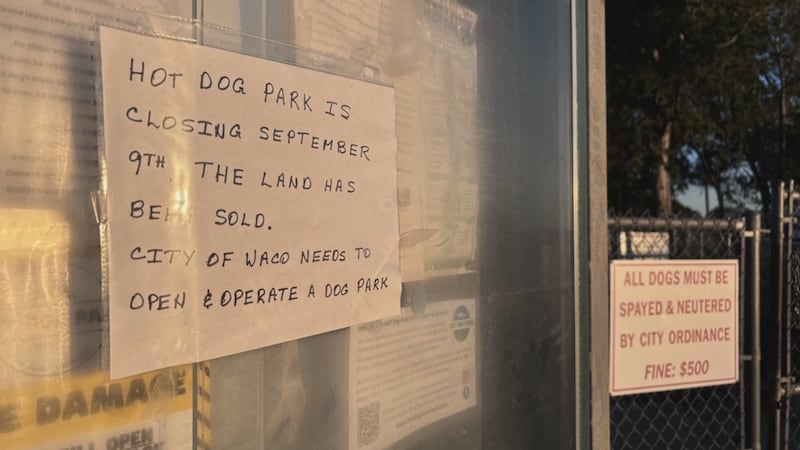 Former Heart of Texas Dog Park Board asks public to attend Waco City Council Meeting in...