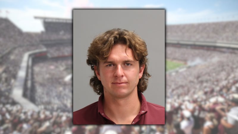 Harry Dear, 27, was arrested Saturday night and charged with assault causing bodily injury...
