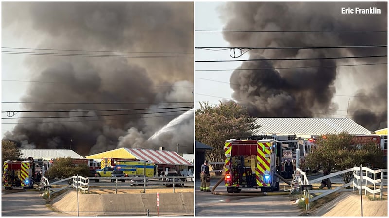 Fire at Austin Country Flea Market on Aug. 23, 2026