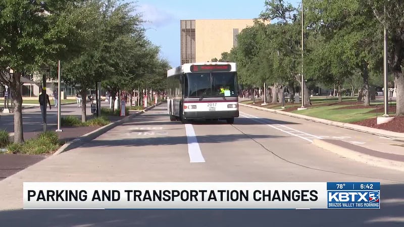 Texas A&M makes changes to parking and transportation ahead of the fall semester