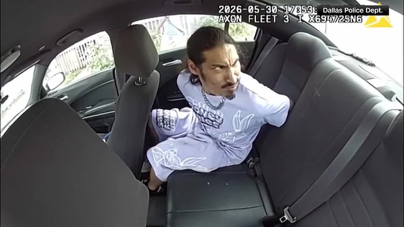 Police say Stacey Huffman was pulled over for a traffic stop when he freed himself from police...