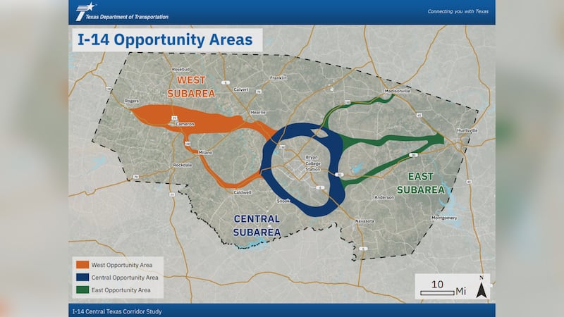 TxDOT to reveal I-14 route concepts at upcoming Brazos Valley public meetings