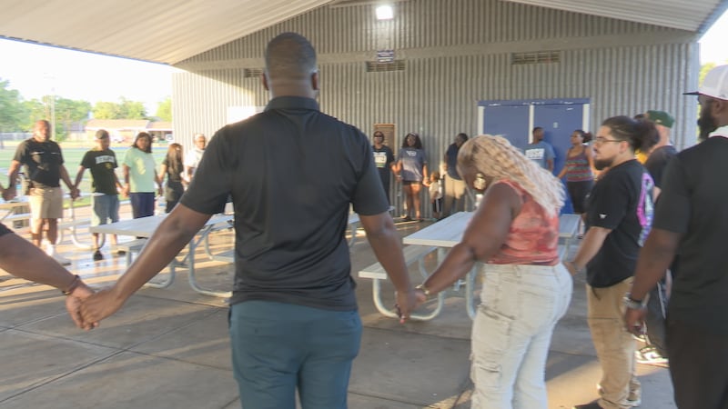 Bryan residents gather for community rally following teen killed in shooting over the weekend
