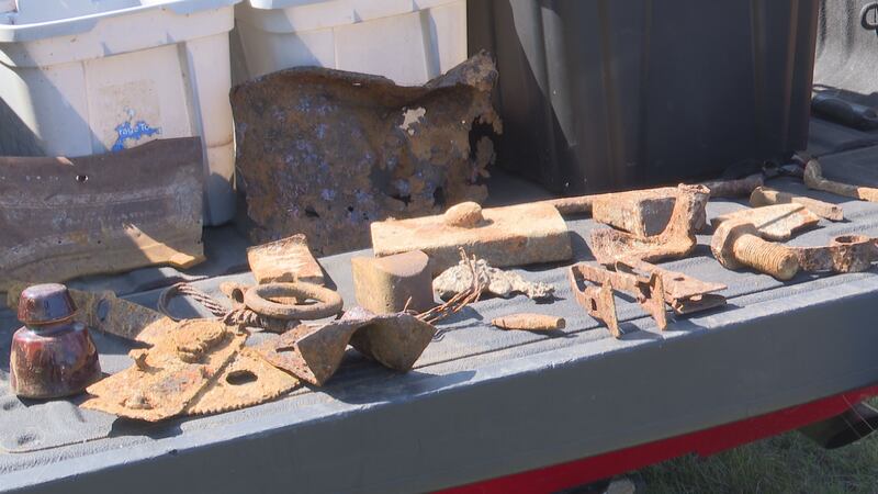 Former MC Deputy Sheriff finds old train parts underground from trains head on collision at...