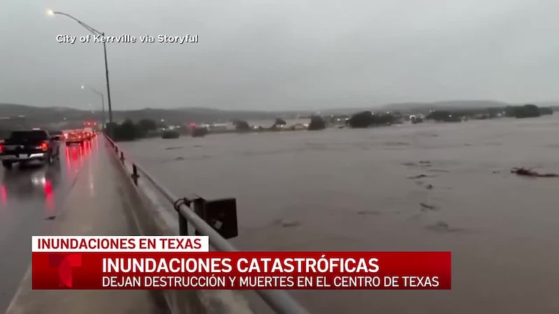 Inundaciones catastróficas dejan destrucción y muertes en el centro de Texas