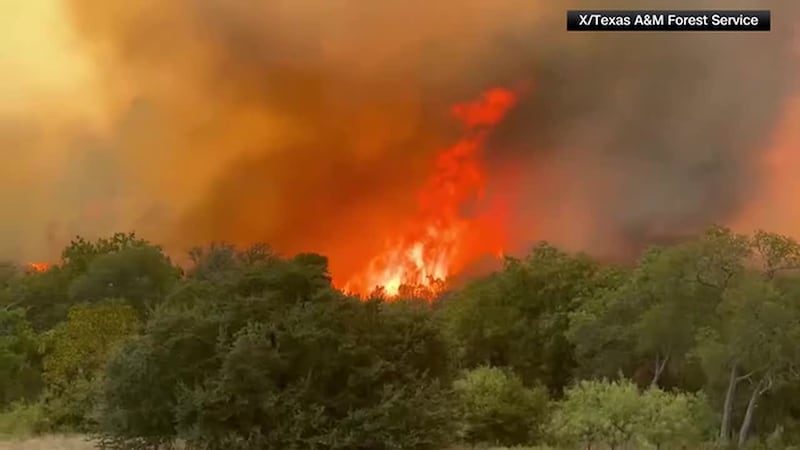 Ross Fire in Palo Pinto County, Texas