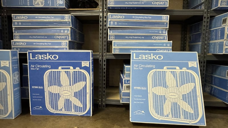 The fans distributed to Waco residents