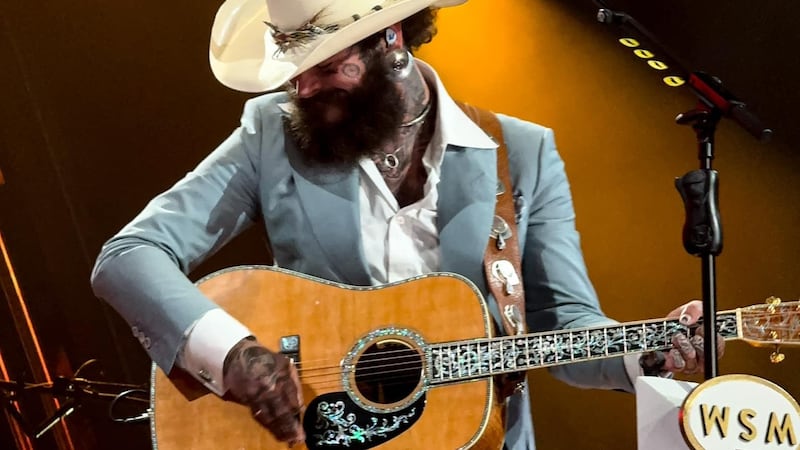 Post Malone made his debut at the Grand Ole Opry on Wednesday night.