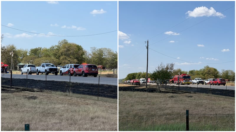Grass Fire near China Spring