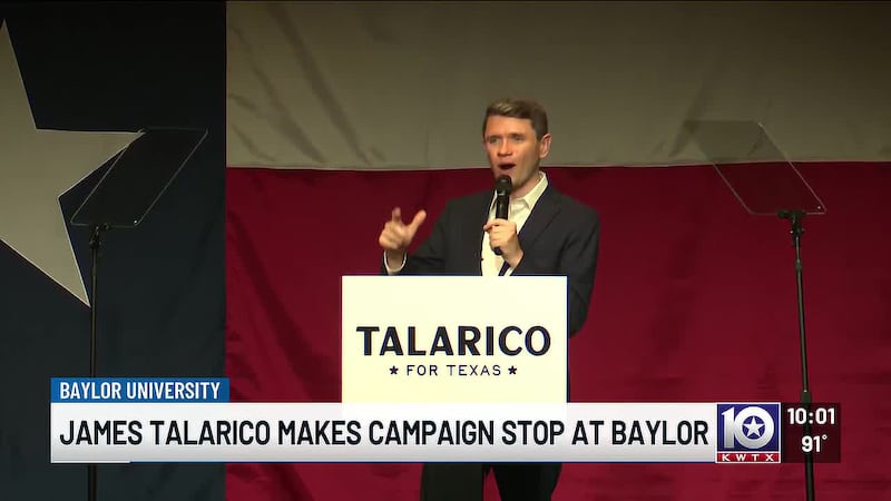 U.S. Senate candidate James Talarico hosts campaign rally at Baylor University