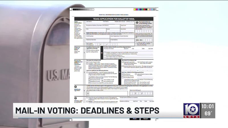 Want to vote by mail in Texas? The application deadline is approaching, with strict...