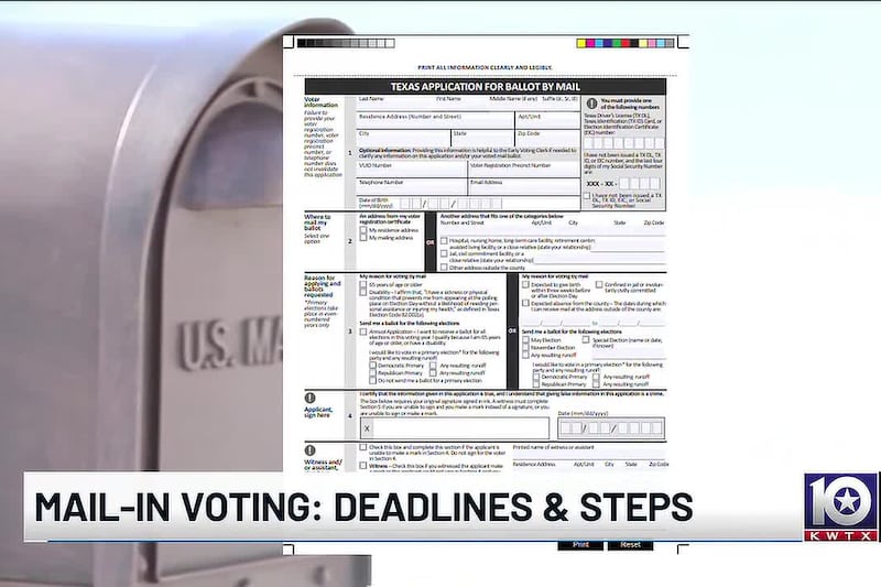 Want to vote by mail in Texas? The application deadline is approaching, with strict...