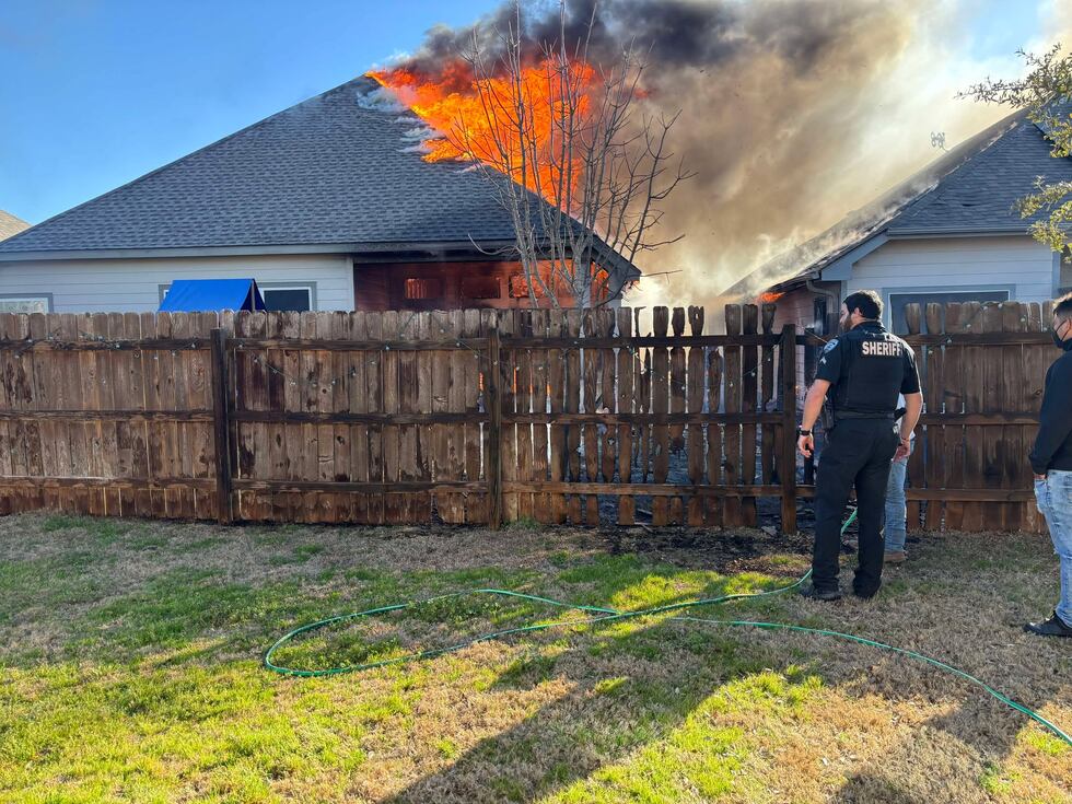 A fire in Belton, Texas destroyed two homes on March 5, 2025.