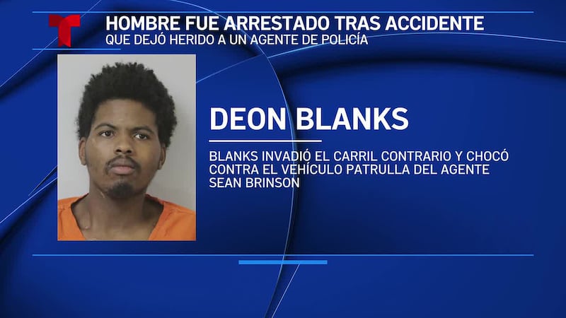 Un hombre es arrestado en conexión con la colisión frontal que hirió a un agente de policía