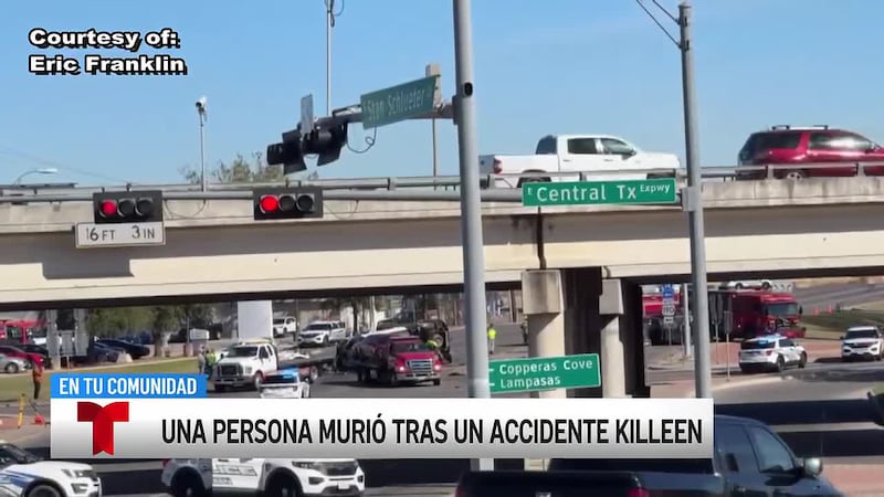 Un accidente fatal involucrando a cinco vehículos cierra calles principales de Killeen