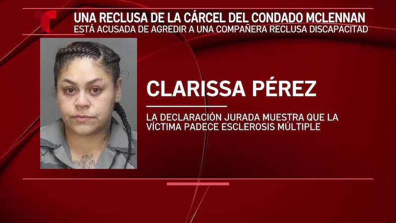 Una reclusa de la cárcel del condado de McLennan es acusada de agredir a otra reclusa que es...