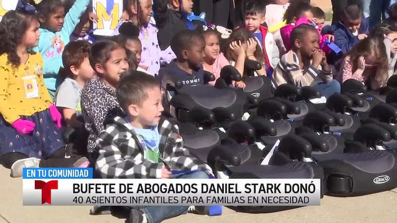 Bufete de abogados Daniel Stark donó 40 asientos infantiles para familias en necesidad