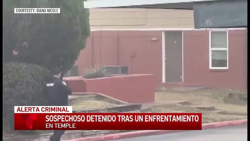 Un sospechoso atrincherado se entrega a la policía de Temple tras un enfrentamiento que duró...