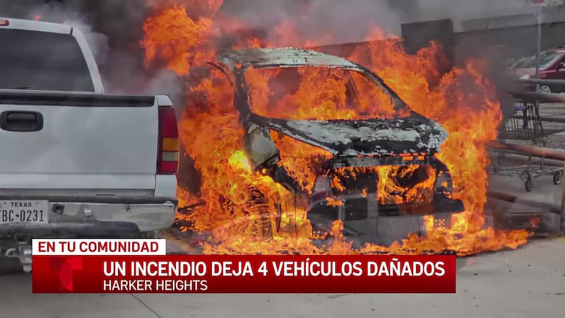 Un incendio en un vehículo se propaga a cinco vehículos en Harker Heights