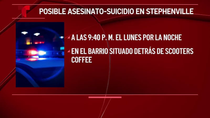 Dos hombres mueren en aparente asesinato-suicidio en Stephenville, Texas