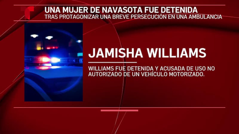 Una mujer de Navasota está bajo custodia tras el robo de una ambulancia en la medianoche
