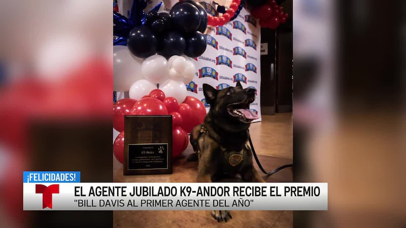 El agente canino de la policía de Waco nombrado agente del año