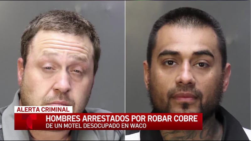 Un par de Waco es acusado de irrumpir en motel abandonado para robar tuberías de cobre