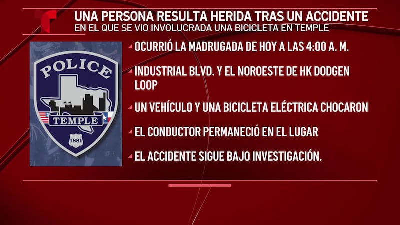 Una persona resulta herida tras un accidente en el que se vio implicada una bicicleta; la...