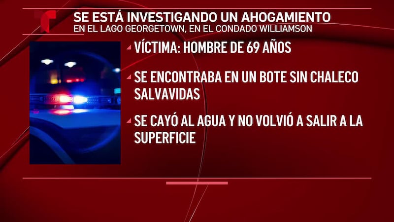 Hombre de 69 años se ahoga tras caer de una moto acuática sin chaleco salvavidas en el lago...