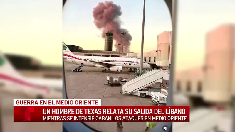 Hombre de Texas relata su huida del Líbano mientras se intensificaban los ataques en el Medio...