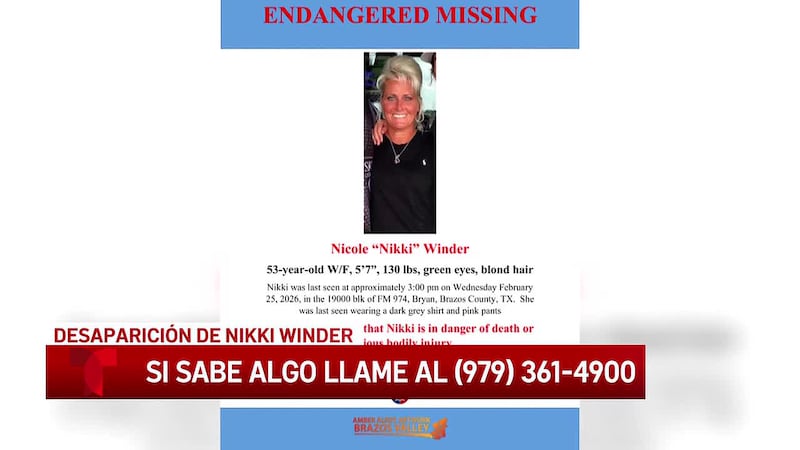La búsqueda de una mujer desaparecida del condado de Brazos continúa mientras el caso entra en...