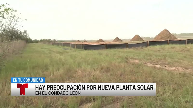 Una planta solar a gran escala transforma el paisaje rural del condado de Leon