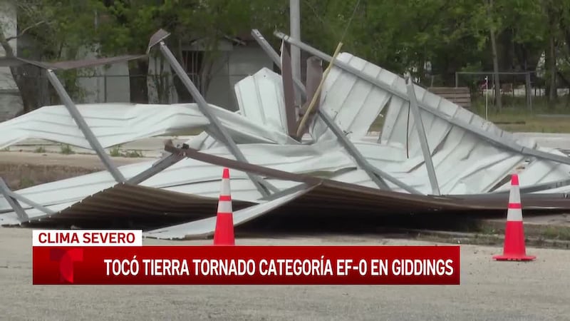 Se confirma tornado EF-0 en el condado de Lee; se reportan daños cerca de Giddings