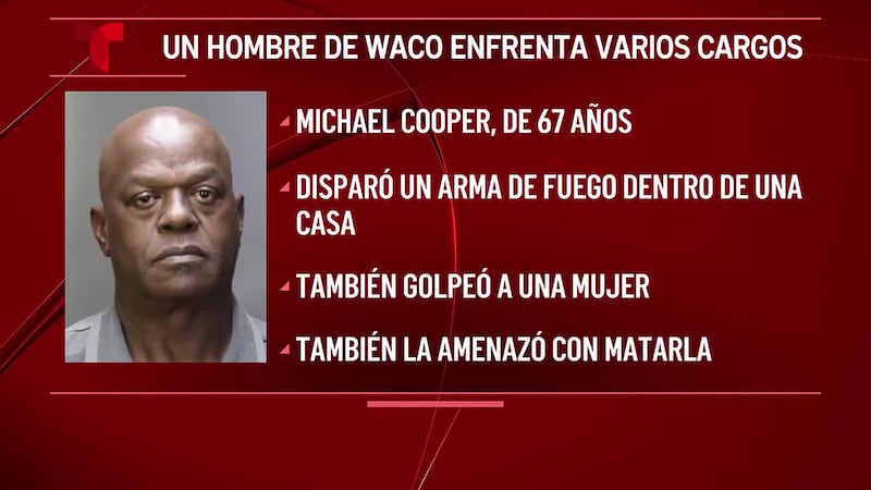 Un hombre de Waco disparó contra el coche de una mujer y le propinó un puñetazo en la cara,...