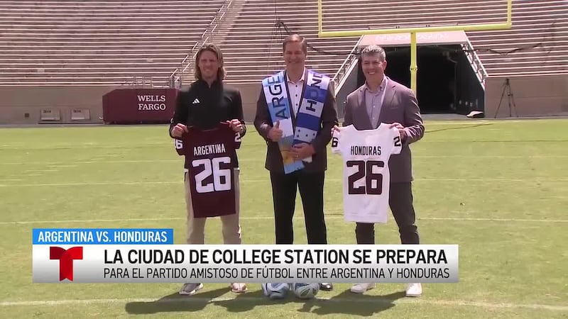 College Station se alista para Argentina vs. Honduras en el estadio Kyle como parte de “Road 2...