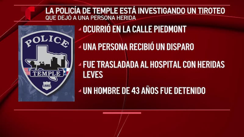 La policía de Temple detiene a un hombre en el marco de una investigación por agresión...