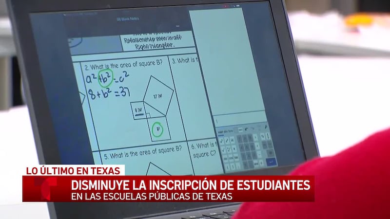 Más de 3 mil estudiantes del centro de Texas dejan las escuelas públicas