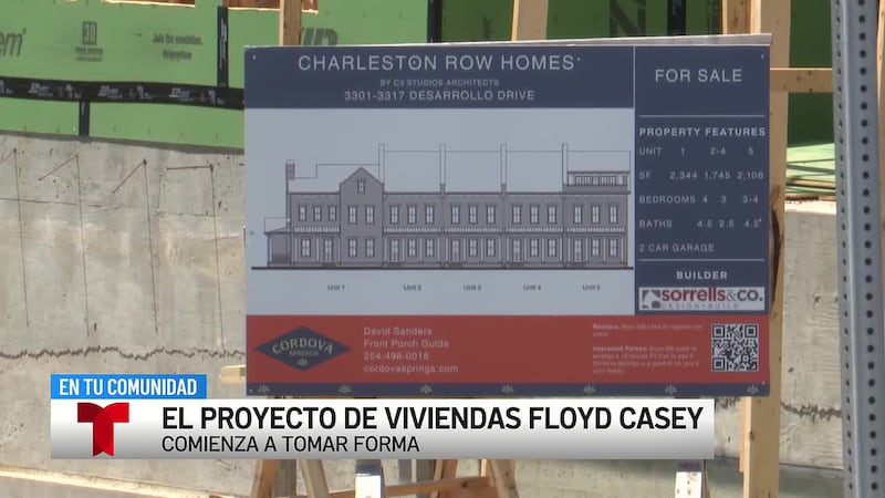 Las primeras viviendas se construyen en la urbanización Floyd Casey tras años de obras de...