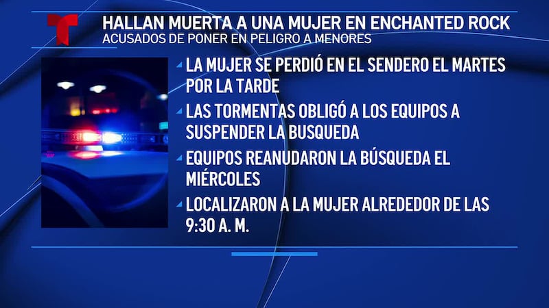 Anciana desaparecida es hallada muerta en la zona natural estatal de Enchanted Rock, según el...