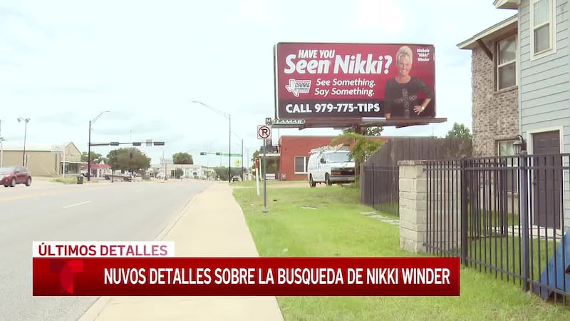Se confirma que la sangre encontrada cerca del último lugar en donde Nicole “Nikki” Winder fue...
