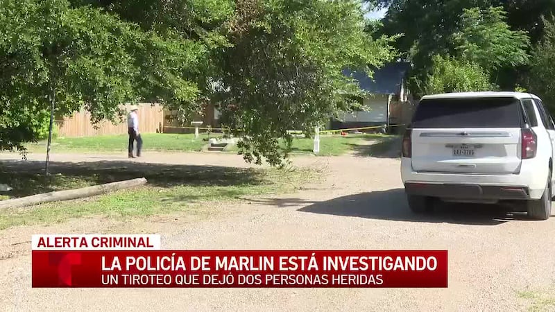 La policía de Marlin investiga un tiroteo que dejó a dos heridos