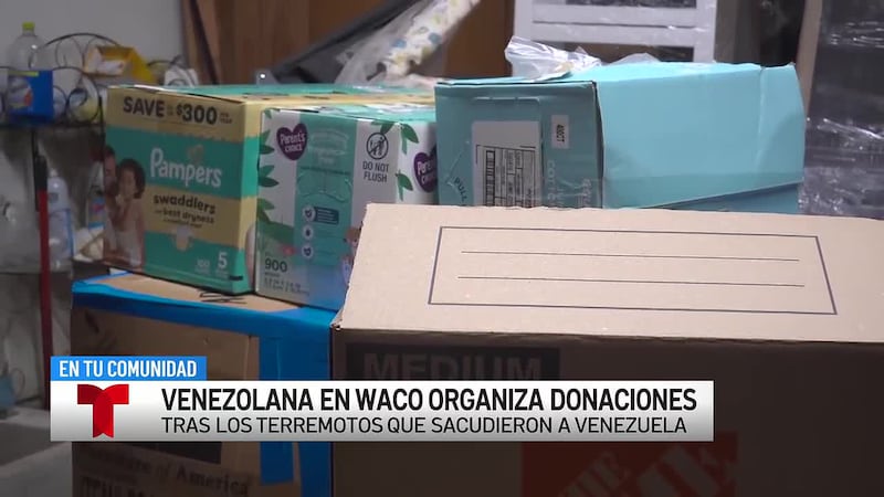 Residente de Waco reúne donaciones para venezolanos afectados por terremotos