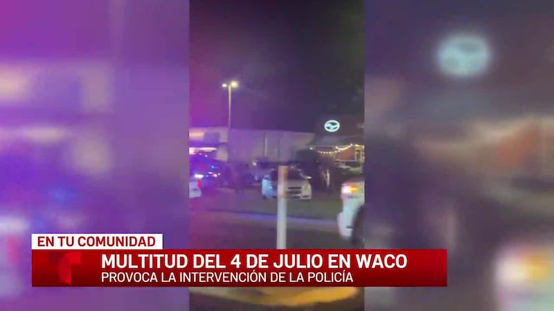Gran multitud se dispersó durante una celebración del 4 de julio en el centro de Waco