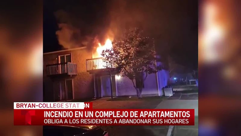 Incendio en un apartamento de College Station desplaza a residentes