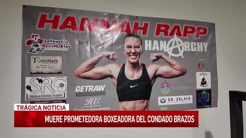 Hannah “Hanarchy” Rapp, boxeadora campeona, muere en un choque en el condado de Brazos