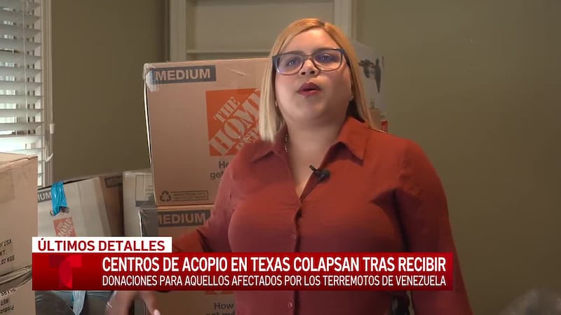 Mujer de Waco lucha por enviar donaciones para víctimas de terremotos en Venezuela mientras...