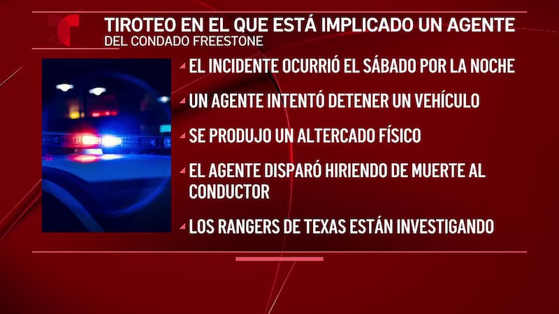 Agente dispara, mata a conductor tras persecución a alta velocidad en el condado de Freestone