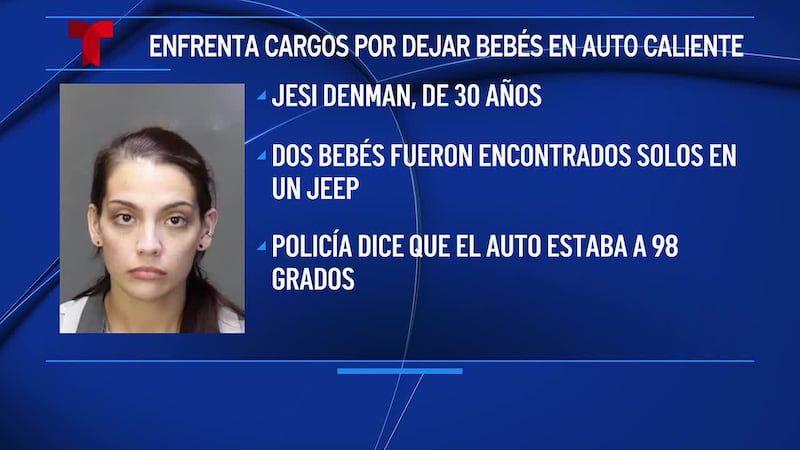 Madre de Bellmead dejó a bebés solos en un auto caliente mientras cambiaba monedas por...